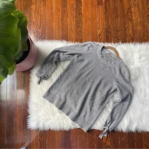 LOFT Black & White Stripe Sweater